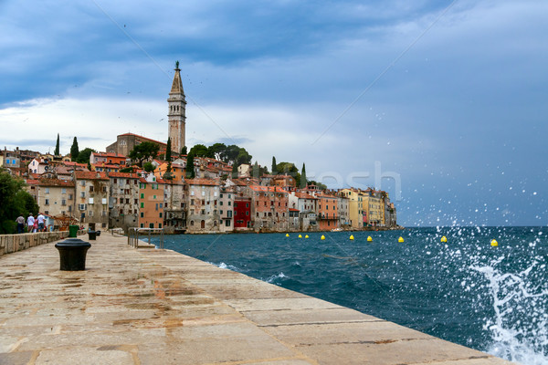 Rovinj old town in Adriatic  sea coast of Croatia Stock photo © Fesus