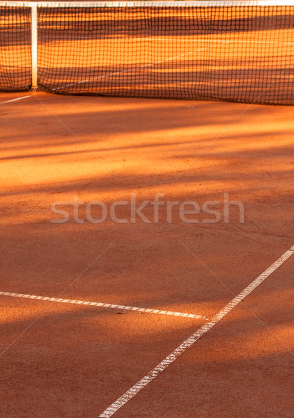 Argilla campo da tennis semplice immagine tennis giudice Foto d'archivio © Fesus