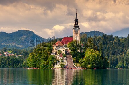 Bled lake summer Stock photo © Fesus