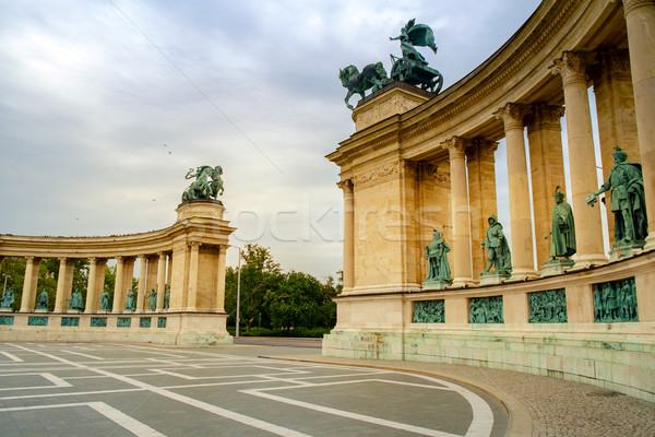 Heroes square - Budapest Stock photo © Fesus