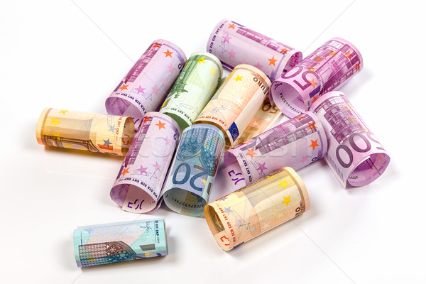 W górę euro ceny papieru Zdjęcia stock © Fesus