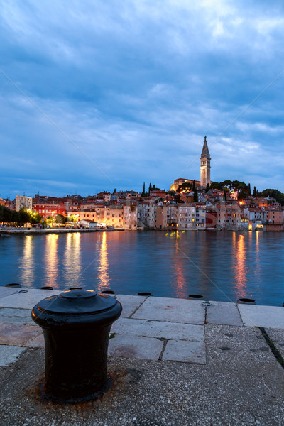 Altstadt Meer Küste Kroatien Nacht Europa Stock foto © Fesus