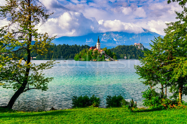 Bled lake summer Stock photo © Fesus