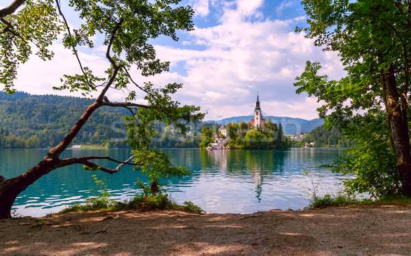 Bled with lake Stock photo © Fesus