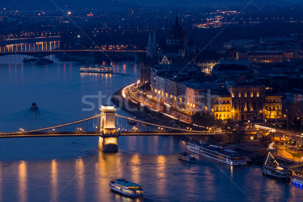 Panorama of Budapest Stock photo © Fesus