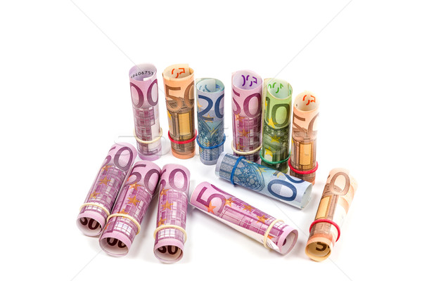 Rolled Up Euro Bills Stock Photo C Fesus Stockfresh