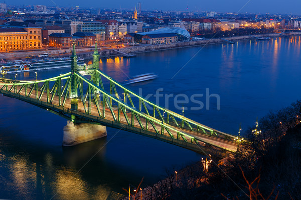 Liberty bridge in Budapest Stock photo © Fesus