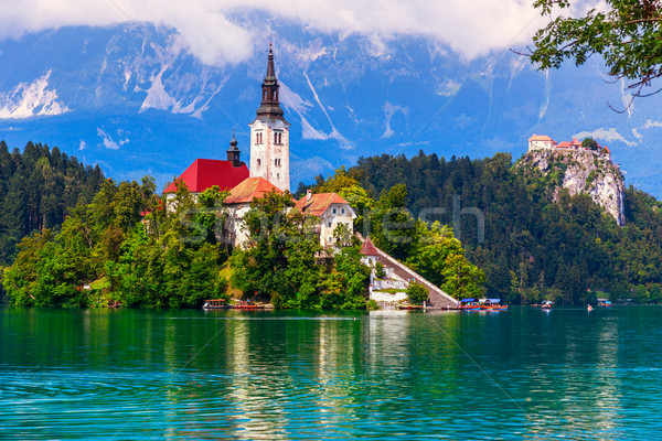 Bled lake summer Stock photo © Fesus