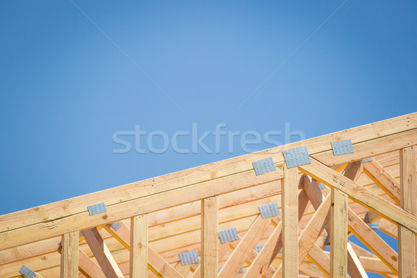 древесины домой аннотация строительная площадка дома кадр Сток-фото © feverpitch