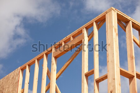 New Home Construction Framing Stock photo © feverpitch