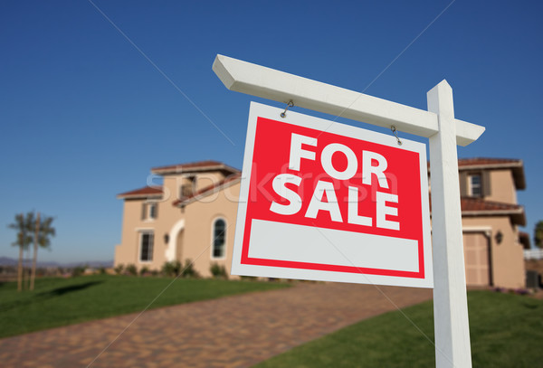 Home For Sale Sign & New Home Stock photo © feverpitch