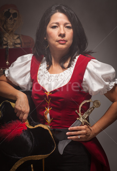 Dramatic Female Pirate Scene Stock photo © feverpitch