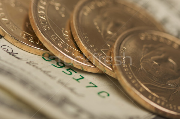 Résumé dollar pièces nouvelle pièce [[stock_photo]] © feverpitch