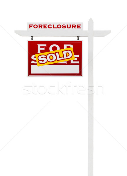 Foto stock: Juicio · hipotecario · vendido · venta · inmobiliario · signo