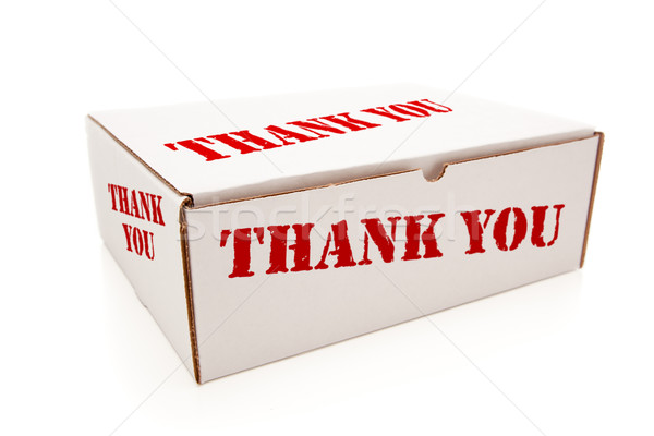 White Box with Thank You on Sides Isolated Stock photo © feverpitch
