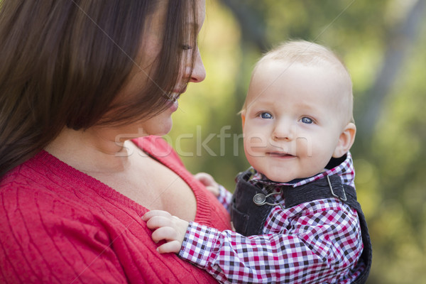 Stockfoto: Weinig · baby · jongen · buitenshuis