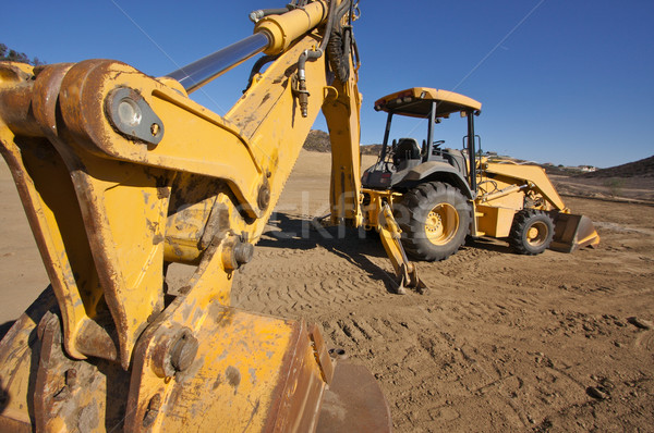 Tractor at a Construction Site Stock photo © feverpitch