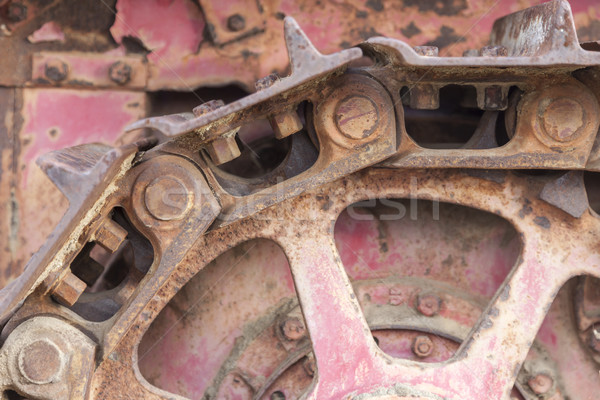 Abstract Rusty Tractor Tracks Stock photo © feverpitch