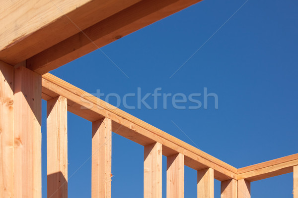 New Home Construction Framing Stock photo © feverpitch