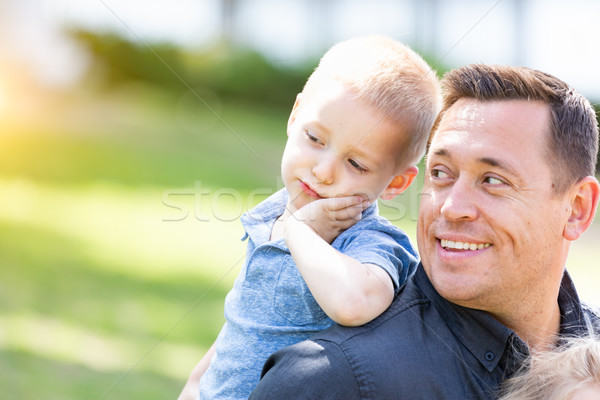 Jeunes père en fils parc enfant [[stock_photo]] © feverpitch