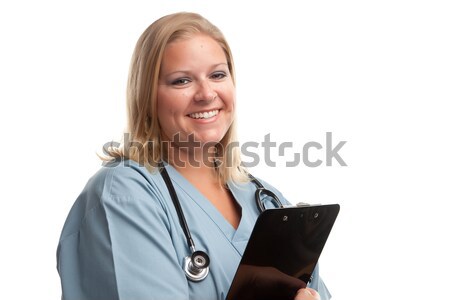 Stock photo: Friendly Female Blonde Doctor