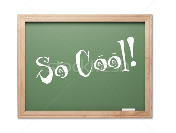 So Cool! Green Chalk Board Kudos Series Stock photo © feverpitch