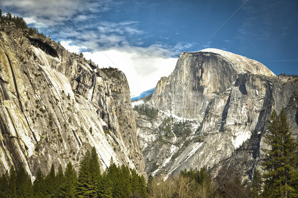 View of Half Dome at Yosemite on Spring Day Stock photo © feverpitch