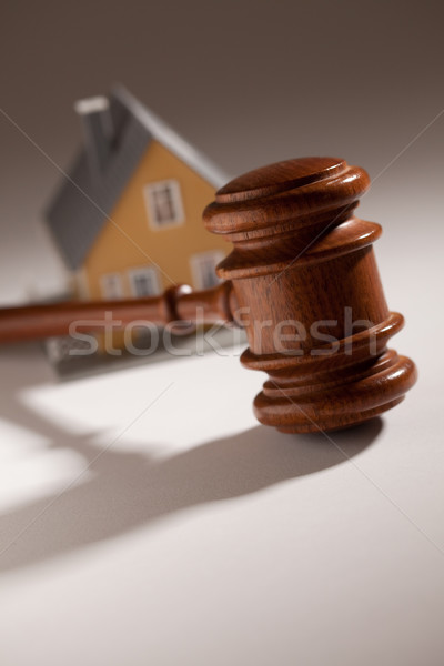 Gavel and Model Home Stock photo © feverpitch