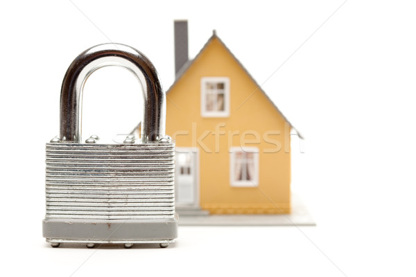 Stock photo: Lock and House