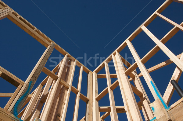 Construction Home Framing Abstract Stock photo © feverpitch