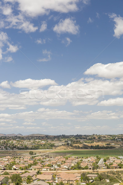 Kortárs környék fenséges felhők kilátás új Stock fotó © feverpitch