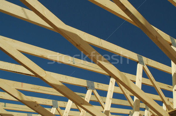 Construction Home Framing Abstract Stock photo © feverpitch