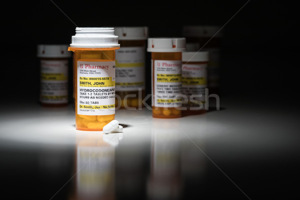 Hydrocodone Pills and Prescription Bottles with Non Proprietary  Stock photo © feverpitch