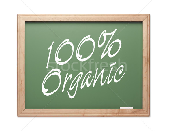 [[stock_photo]]: 100 · organique · vert · craie · bord · blanche