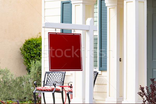 Vente immobilier signe maison maison porte [[stock_photo]] © feverpitch