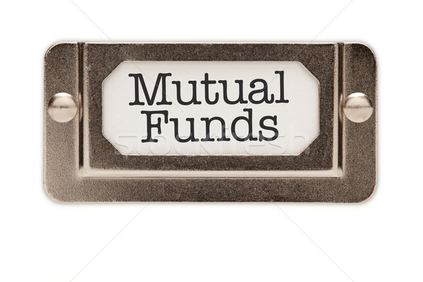 Mutual Funds File Drawer Label Stock photo © feverpitch
