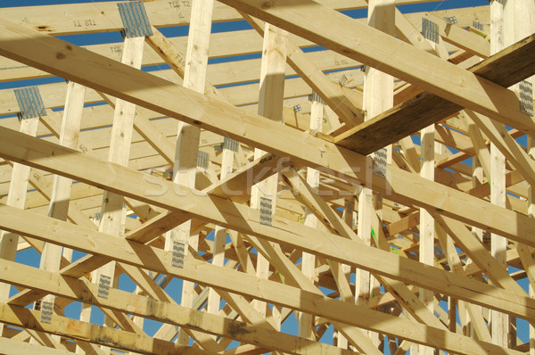 Construction Home Framing Abstract Stock photo © feverpitch