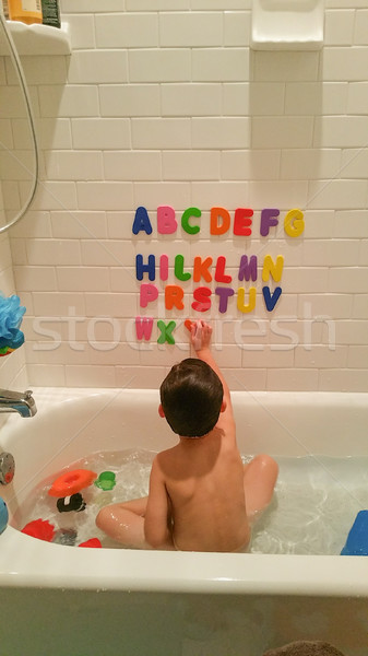 young boy bath Young Boy Is Taking A Bath Stock Photo, Picture and Royalty ...