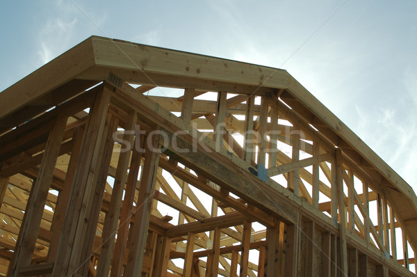 Construction Home Framing Abstract Stock photo © feverpitch