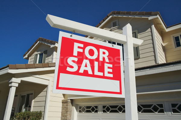 Home For Sale Sign & New Home Stock photo © feverpitch