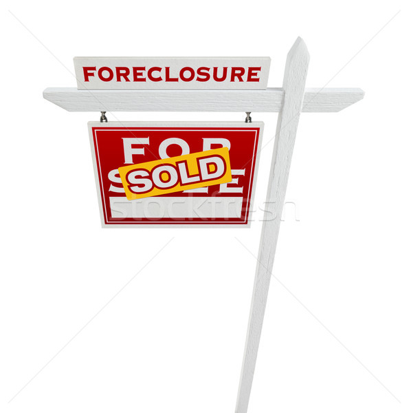 Impiedicare vandut vânzare Imobiliare semna Imagine de stoc © feverpitch