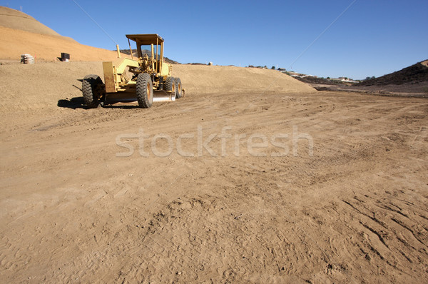 Tractor at a Construction Site and dirt lot. Stock photo © feverpitch
