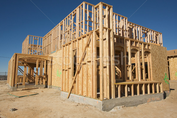 Stock photo: Construction Home Framing Abstract