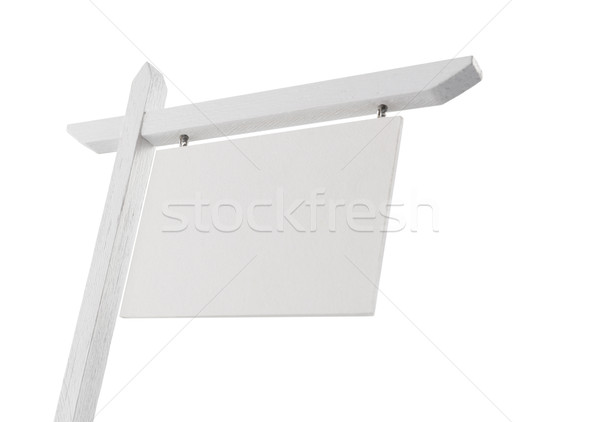 Foto stock: Imóveis · assinar · isolado · branco · sucesso · quadro · de · avisos