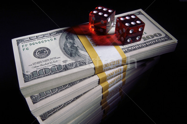 Hundred Dollar Bills & Dice Stock photo © feverpitch
