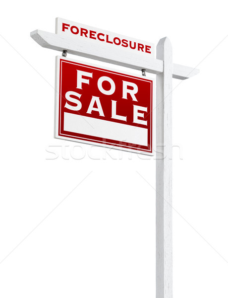 Zwangsvollstreckung verkauft Verkauf Immobilien Zeichen Stock foto © feverpitch