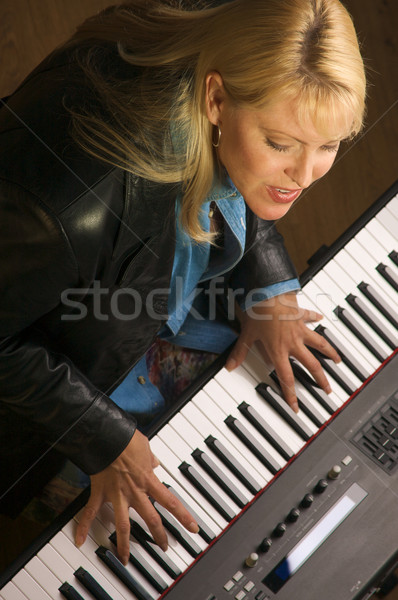 Female Musician Performs Stock photo © feverpitch