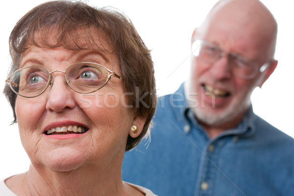 Pareja de ancianos argumento enojado terrible hombre Pareja Foto stock © feverpitch