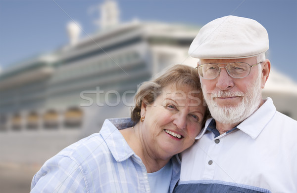 Wal cruiseschip mannen leuk romantiek Stockfoto © feverpitch