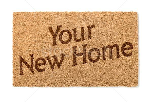 Your New Home Welcome Mat On White Stock photo © feverpitch